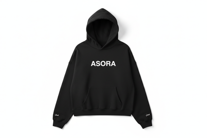 perfect now the hoodie should be very slightly cropped and oversized